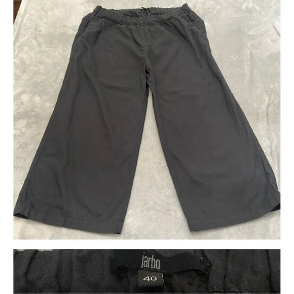 Jarbo Gray Wide Leg Cropped Pants 21729 - Picture 1 of 9